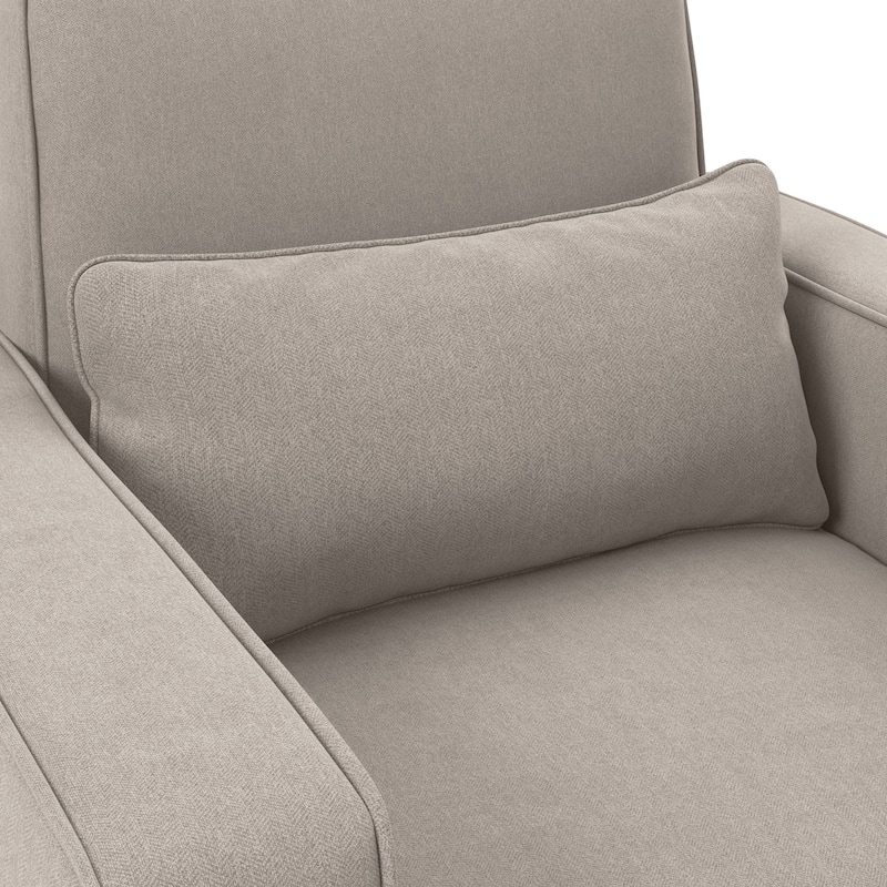 Bush Furniture Stockton Living Room Accent Chair with Ottoman Set
