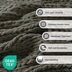 preview thumbnail 46 of 93, Madison Park Hand Made Chunky Double Knit Throw Blanket