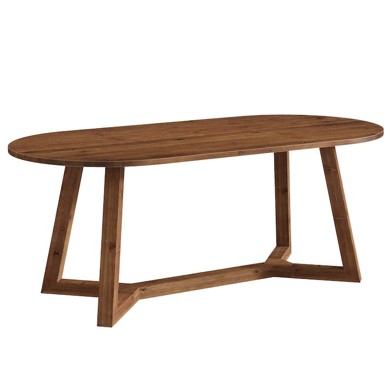 Solid Wood Dining Table, Kitchen Table, Living Room Office Accent Dining Table Gathering Table
