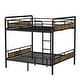 preview thumbnail 7 of 11, Queen Over Queen Bunk Bed, Detachable, 16" Rails