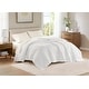 preview thumbnail 57 of 71, Madison Park Prospect Lightweight Down Alternative Blanket with Satin Trim Full/Queen - White