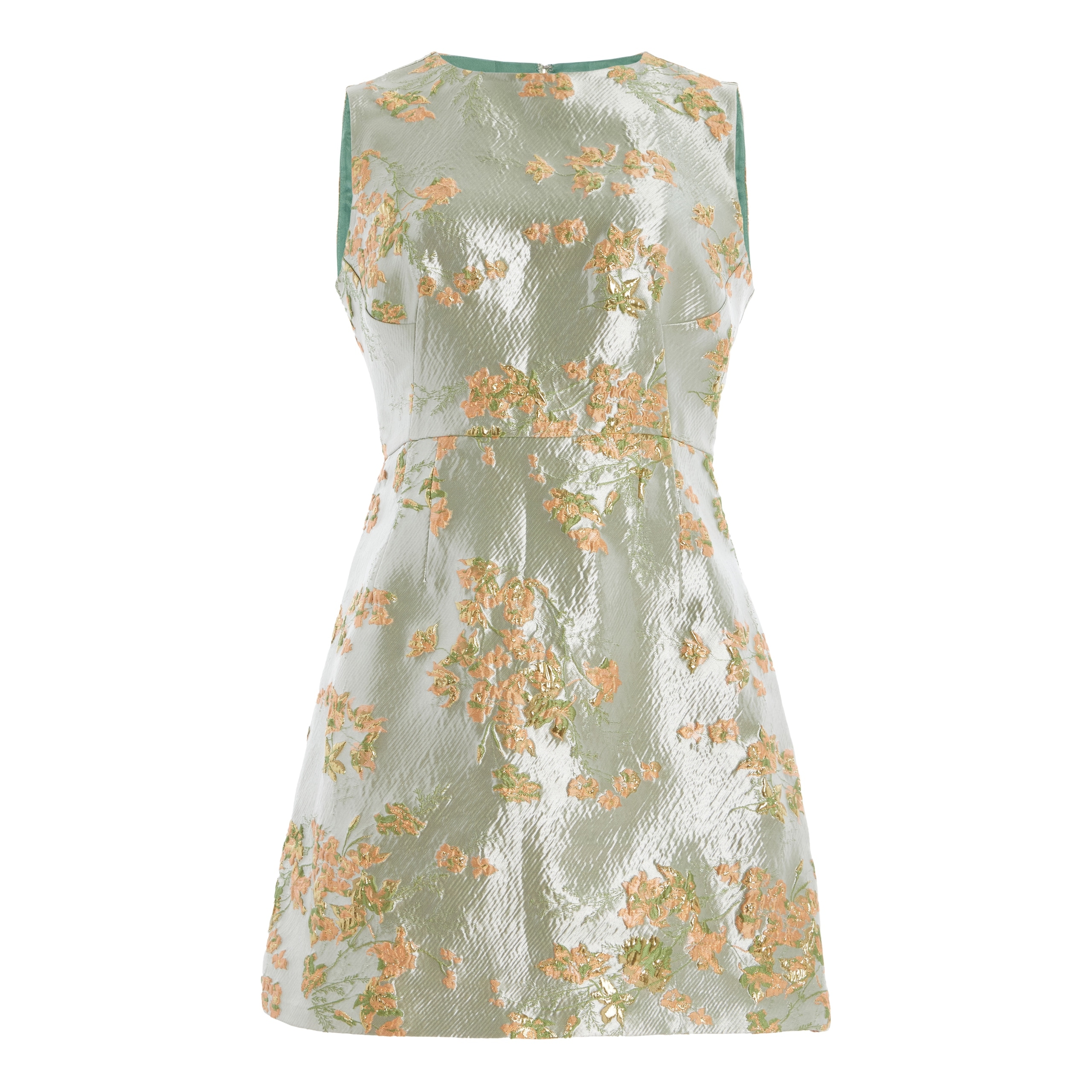 Staud Womens Garden Sleeveless Mini Dress Metallic Bloom - Bed Bath &  Beyond - 42312350