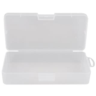 Clear Press Button Closure Jewelry Earring Fish Hook Case Box Holder ...