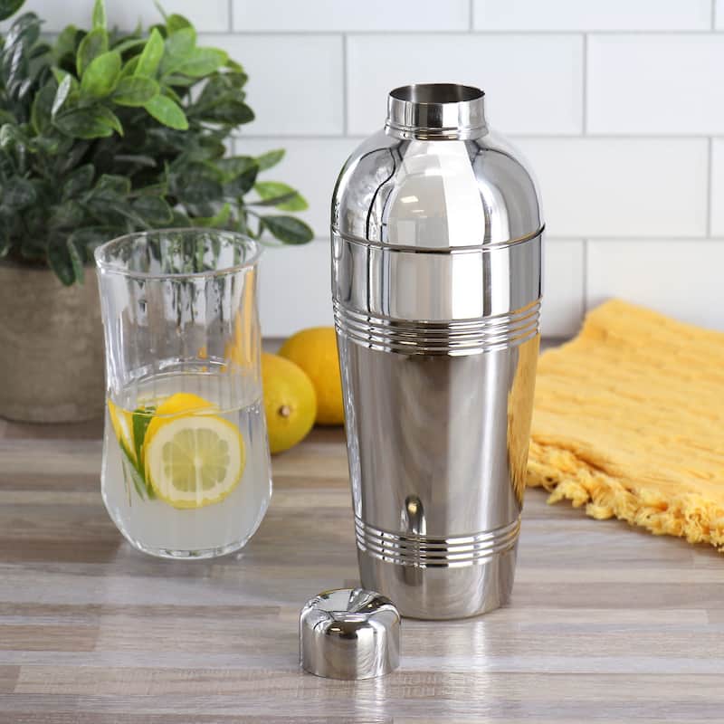 Oster Baldwyn Stainless Steel 25.4 Ounce Cocktail Shaker in Silver