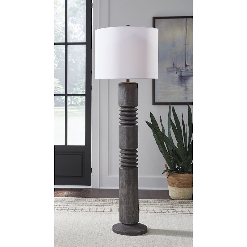 Signature Design by Ashley Fainwell Black Floor Lamp - 20" W x 20" D x 63.5" H