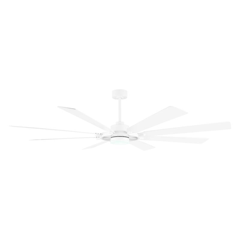 WINGBO 60-inch/72-inch 8-Blades Indoor DC Motor Ceiling Fan With LED Light and Remote Control