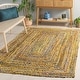 preview thumbnail 72 of 118, SAFAVIEH Georgine Handmade Braided Bohemian Cotton Rug 4' x 6' - Yellow/Brown - Rectangle