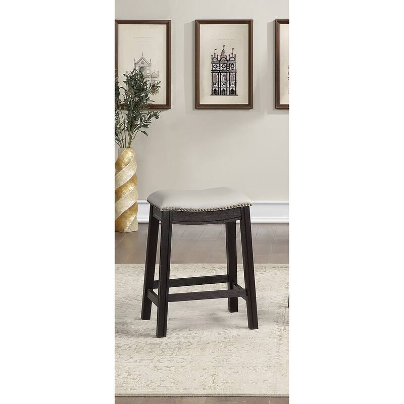 Black Pu Upholstery Bar Stool
