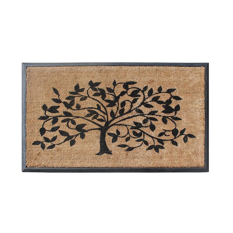 A1HC Natural Coir & Rubber Door Mat, 30x48, Thick Durable Doormats for Outdoor Entrance