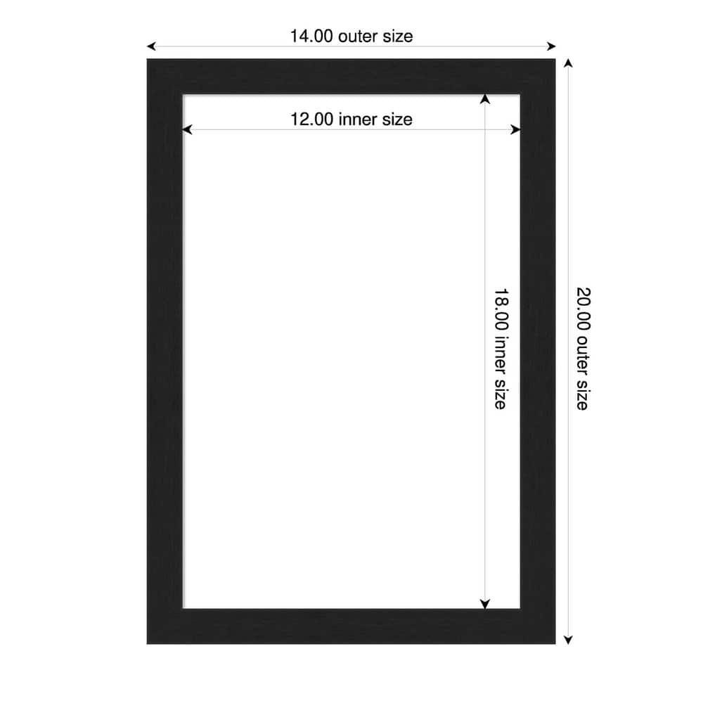 Amanti Art Grace Brushed Gold Narrow Framed Dry Erase Magnetic Board