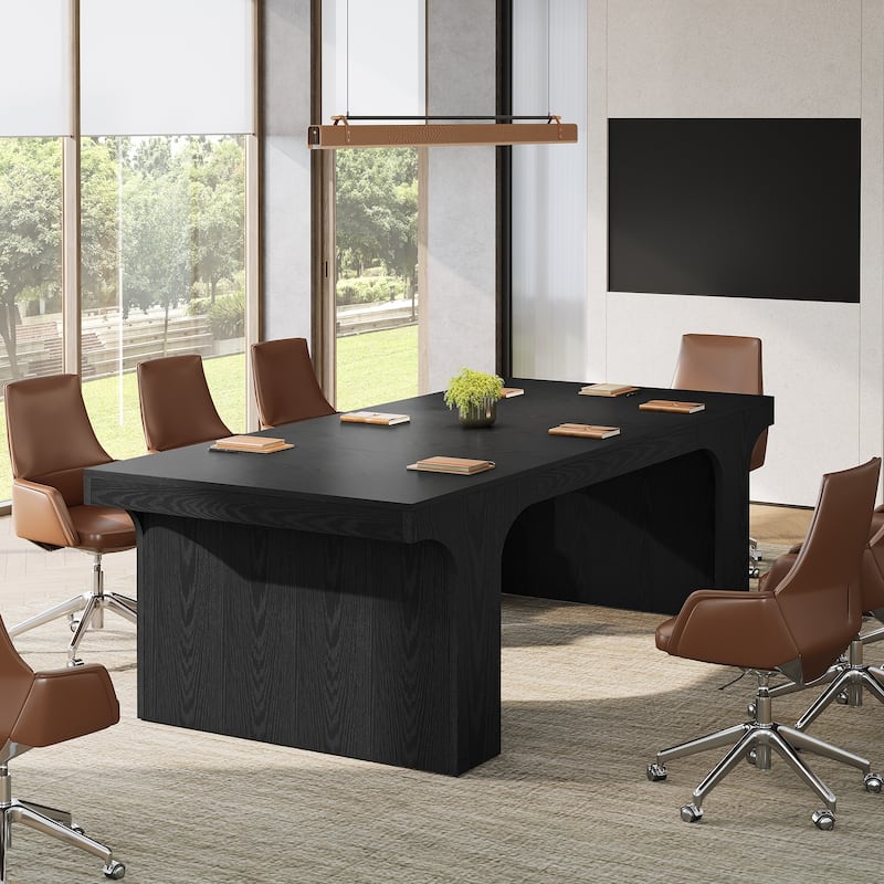 Large Executive Conference Table, Office Meeting Table, Boardroom Computer Writing Desk Workstation Accent Table