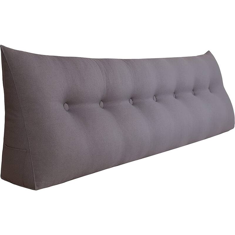 WOWMAX Bed Rest Wedge Reading Pillow Headboard Back Support Cushion