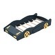 preview thumbnail 12 of 26, Playful Design Race Car-Shaped Twin Size Platform Bed with Wheels,Sturdy Wood Construction and Storage Space