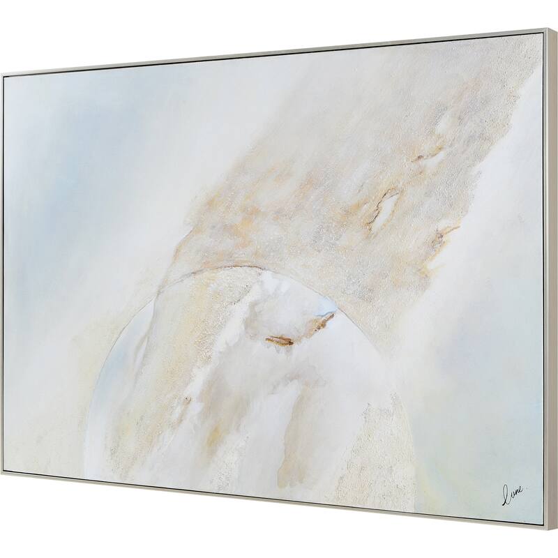 Renwil Dimona 40" Wide Canvas Art, Off-white