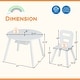 preview thumbnail 33 of 45, Costway Kids Wooden Round Table & 2 Chair Set w/ Center Mesh Storage - See Details
