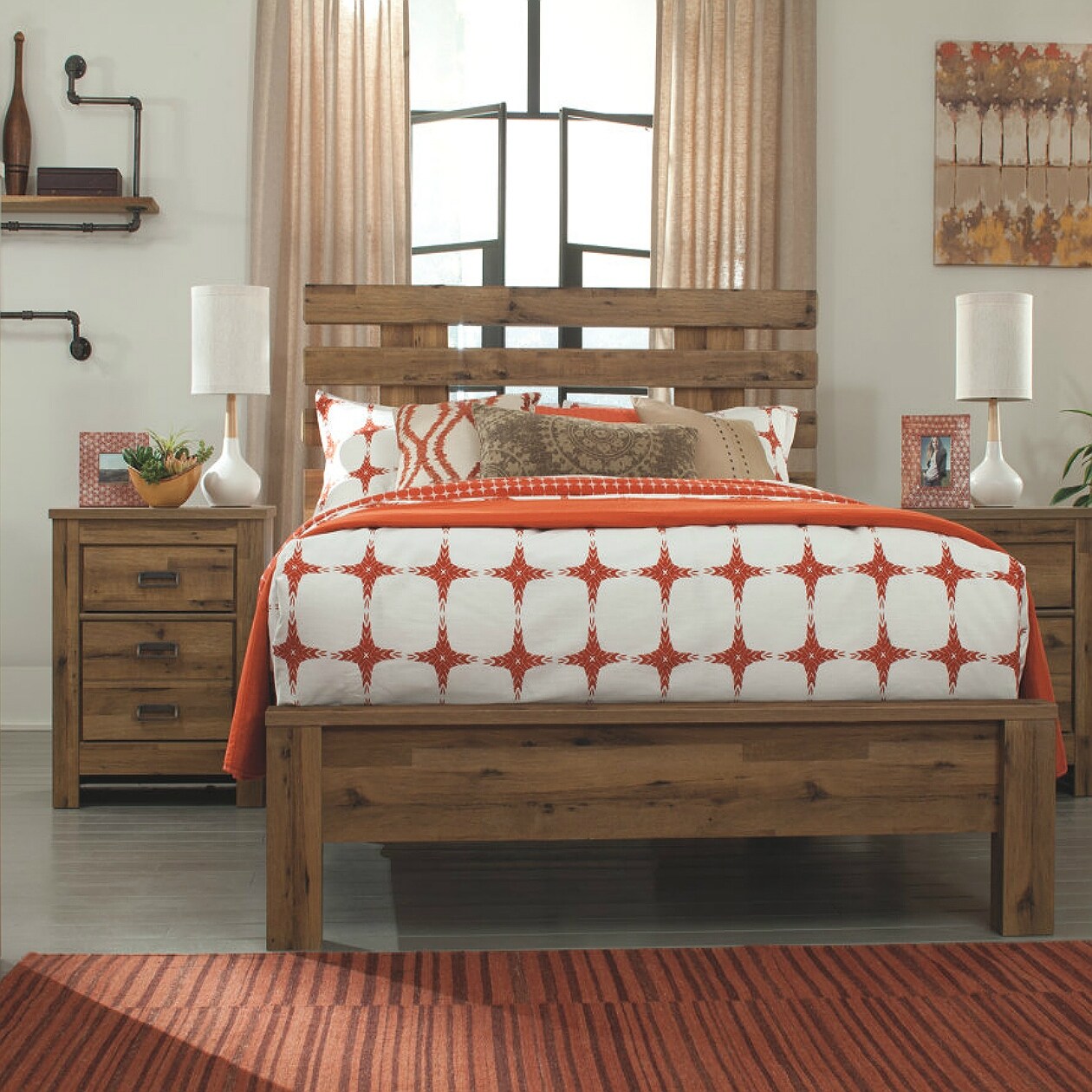 Shop Cinrey Medium Brown Two Drawer Night Stand B369 92 Cinrey Medium Brown Two Drawer Night Stand Overstock 16260161