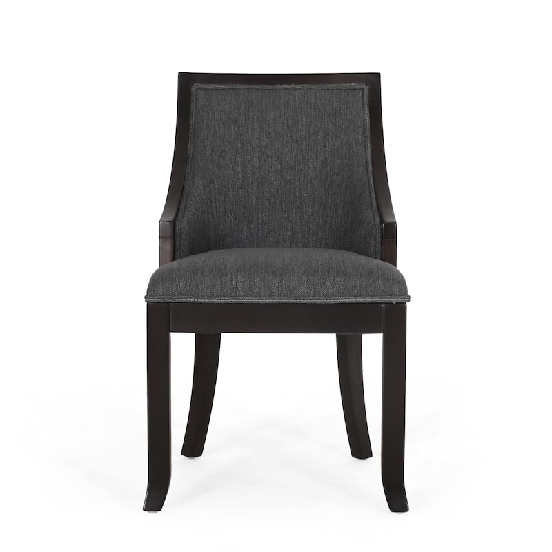 Thurber Upholstered Birch Wood Dining Chairs (Set of 2) by Christopher Knight Home