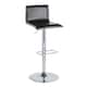 Option Black Faux Leather/Chrome Metal