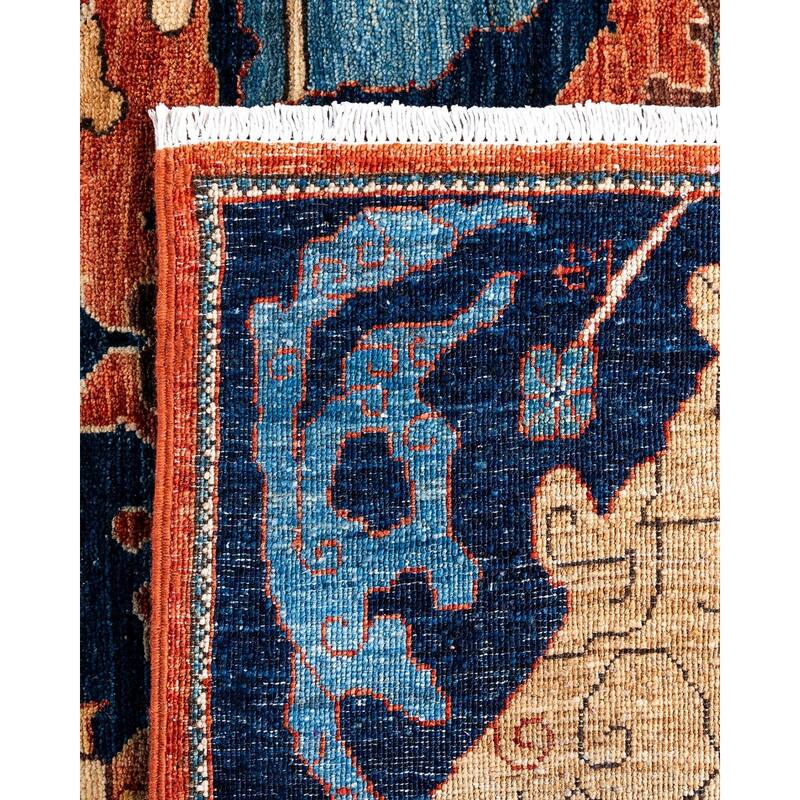 Serapi One-of-a-Kind Hand-Knotted Area Rug - Orange, 7' 11" x 9' 11" - 7' 11" x 9' 11"