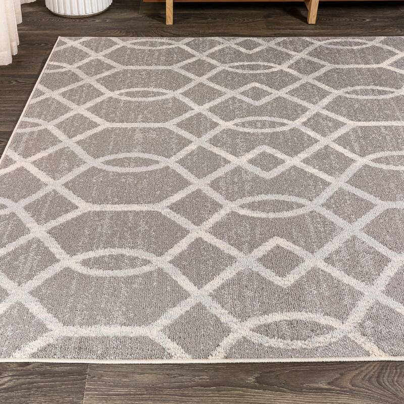 JONATHAN Y Moroccan Ogee Fretwork Area Rug