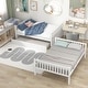 preview thumbnail 9 of 28, Ouyessir Full Over Full Bunk Bed with Trundle