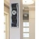 preview thumbnail 8 of 7, Statements2000 Metal Wall Clock Art Modern Abstract Black Silver Decor by Jon Allen - Black Willow Clock - 32" x 10"