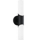 preview thumbnail 18 of 18, 2-Light 16-inch Modern/Contemporary ADA Brushed Nickel Bath Vanity Light Bar with White Opal Glass