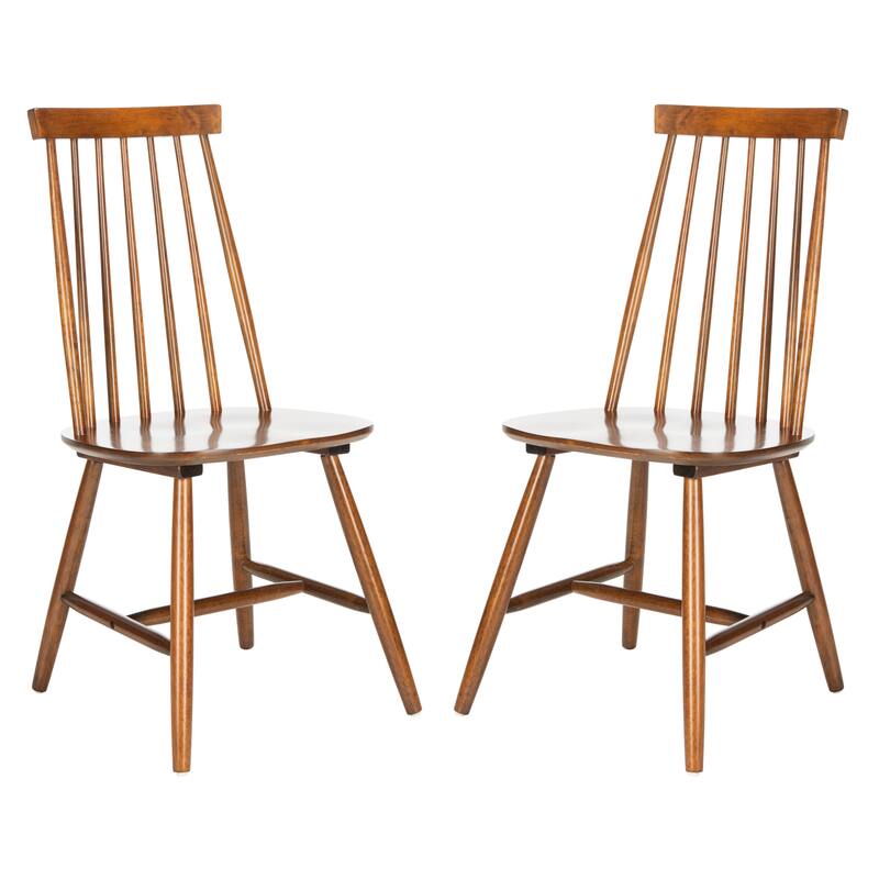 SAFAVIEH Francies Spindleback Windsor Dining Room Chair (Set of 2) - 20.5" W x 17.3" L x 36.4" H - 20"Wx17"Dx36"H