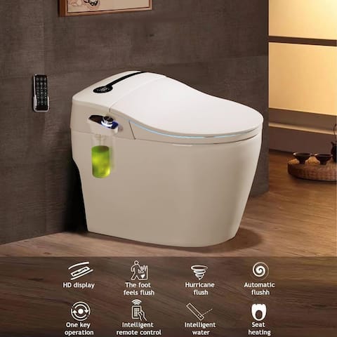 Elongated One-Piece Smart Toilet (Seat Included)