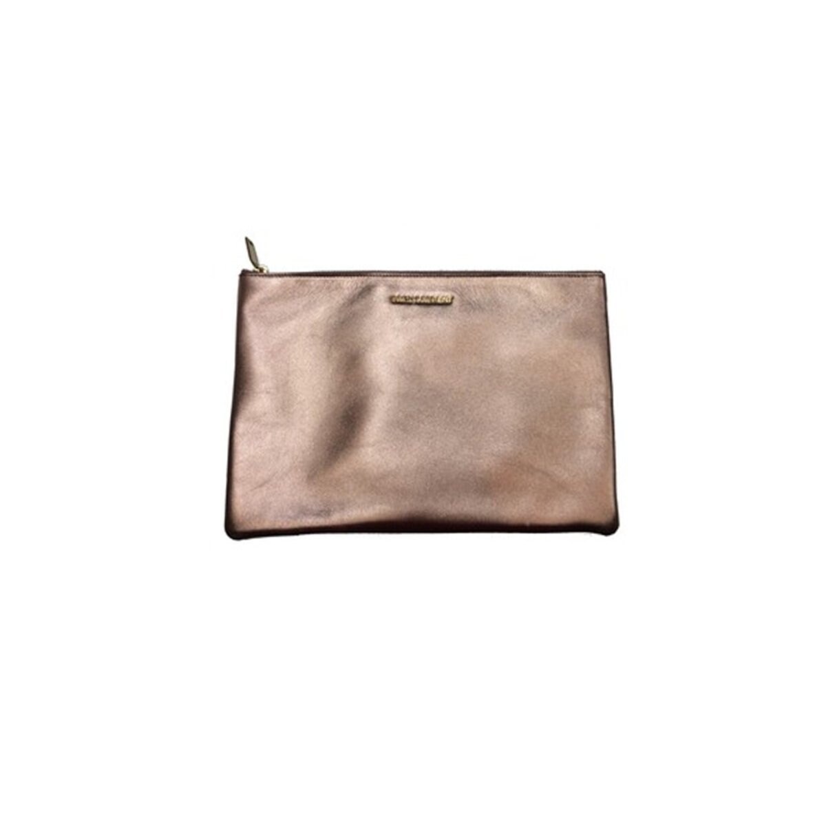 rose gold large clutch bag