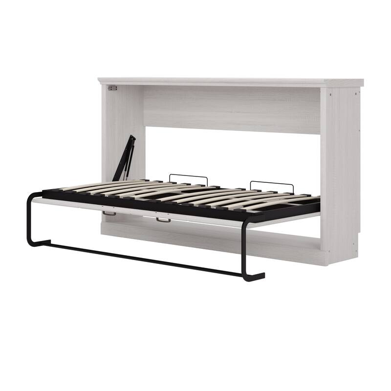 Twin/Full Murphy Bed Wall Bed, Folding into a Cabinet, Space Saving Bedroom Furniture for Multipurpose Guest Room, Home Office