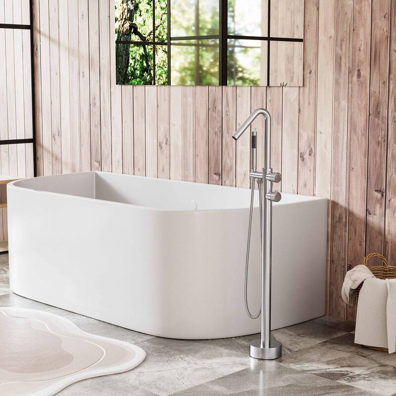 Modland Freestanding Thermostatic Bathtub Faucet with Hand Shower Outdoor 316 Stainless Steel