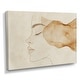 preview thumbnail 2 of 3, Designart Serene Line Art Portrait IV - Minimalist Canvas Art Print