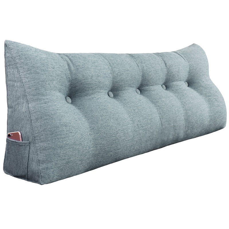 WOWMAX Bed Rest Wedge Pillow Bolster Reading TV Daybed Back Support