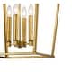 preview thumbnail 2 of 3, 25" Large Rustic Antiqued Gold Open Geometric Lantern