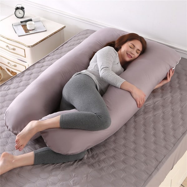Pregnancy Pillow U-Shaped Side Sleeping Pillow Lumbar Back Support Gift for Pregnant  Woman 