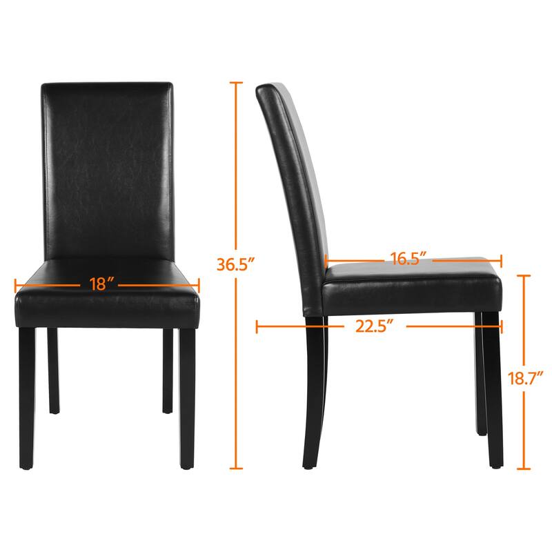 Yaheetech 4pcs Dining Room Chairs High Back for Home
