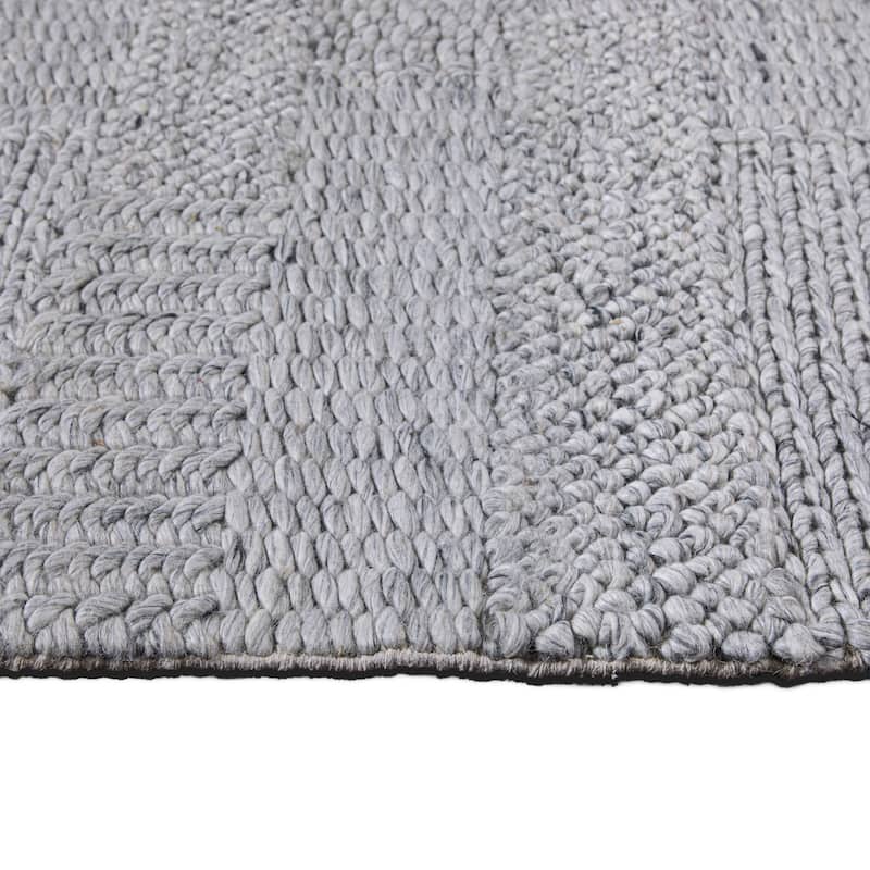 Wyndenhall Holley 8 x 10 Area Rug Contemporary in Grey - 8 ft x 10 ft 96"d x 120"w x 0.6" h