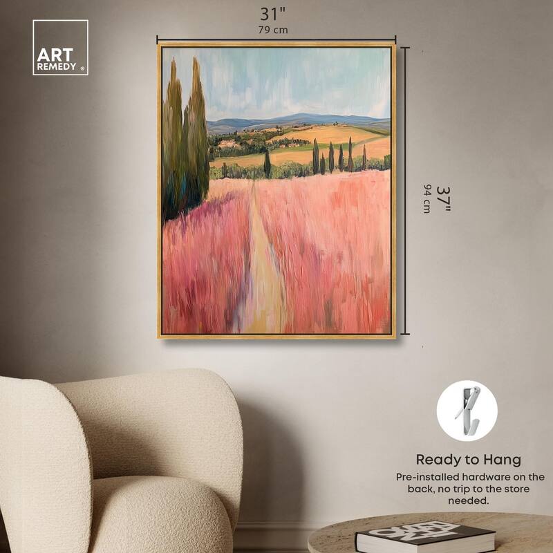 Cypress Path Canvas by Art Remedy