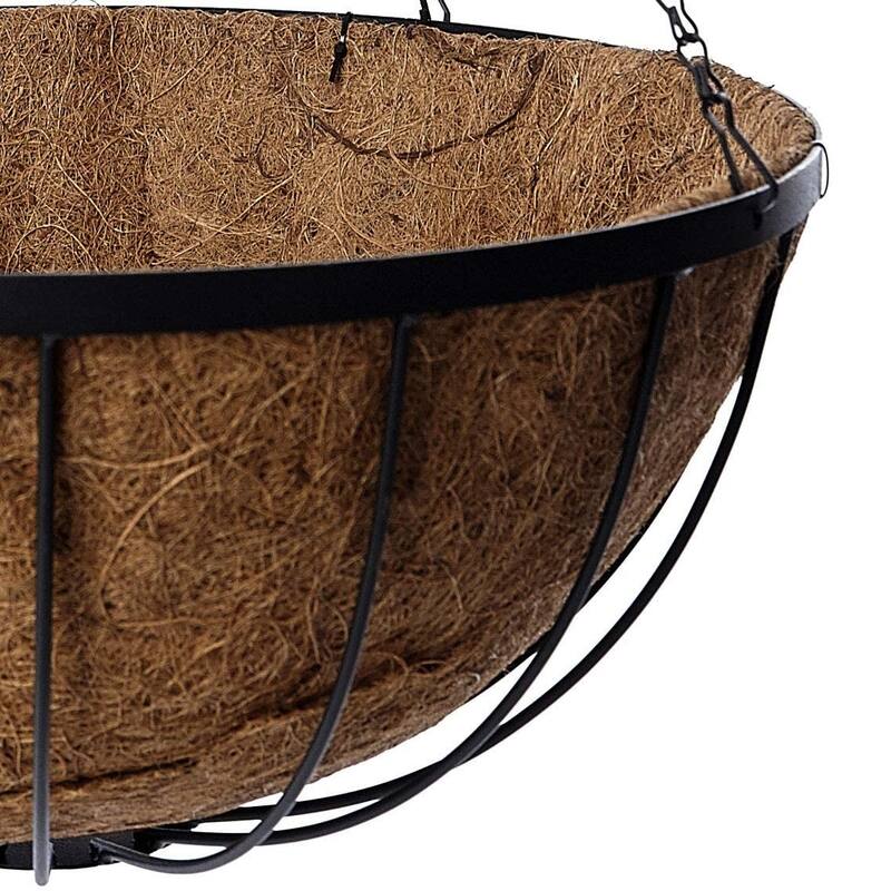 12"-14"-16" DreamPatio Hanging Basket Planter with Coconut Coir