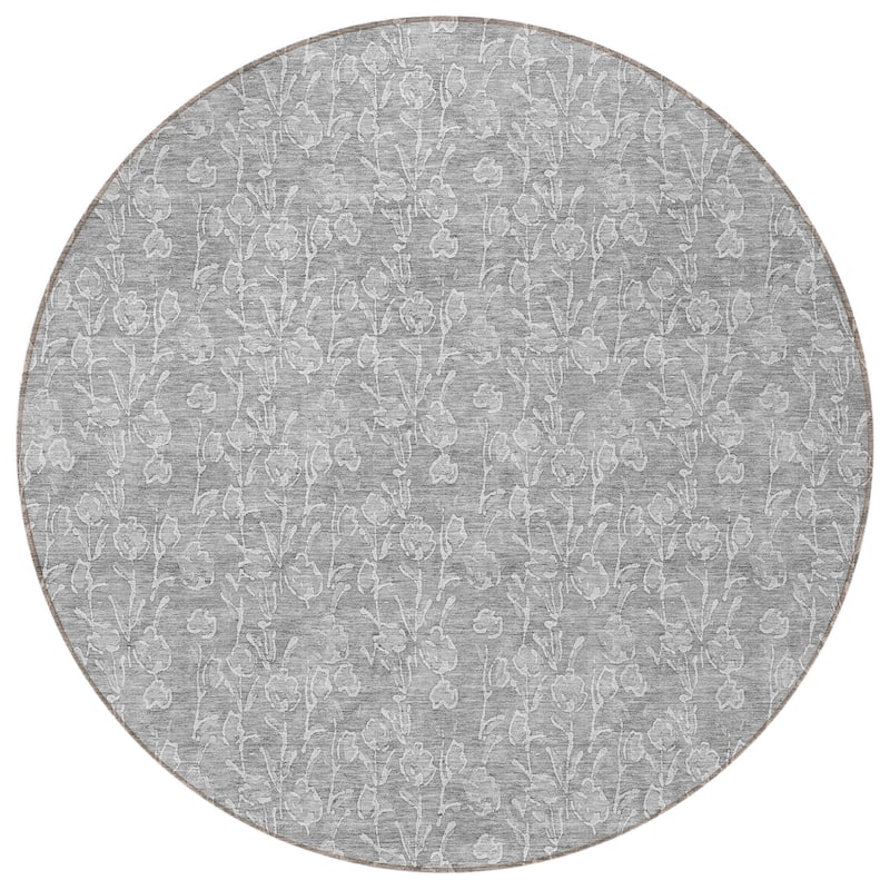 HomeRoots Floral Transitional Rectangle Outdoor Rug