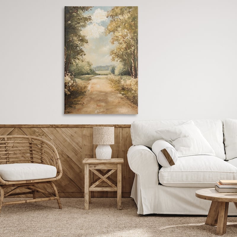 Stupell Walk Through Country Forest Canvas Wall Art Design By Petal Prints Design