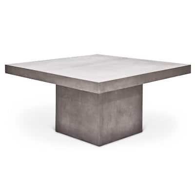 Urbia Una 59" Square Concrete Table - Dining Height