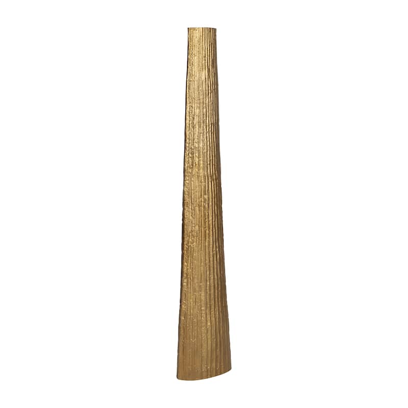Sagebrook Home Metal, Ribbed Floor Vase, Elegant Accent