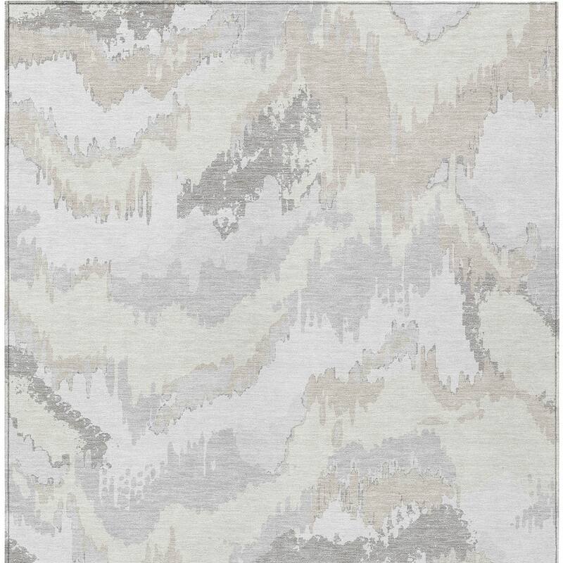 HomeRoots Abstract Transitional Rectangle Outdoor Rug