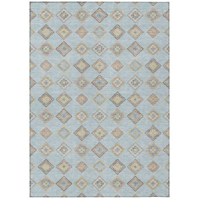 Machine Washable Indoor/ Outdoor Global Flagler Chantille Rug