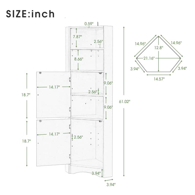 Tall Bathroom Corner Storage Bed Bath & Beyond 39578163