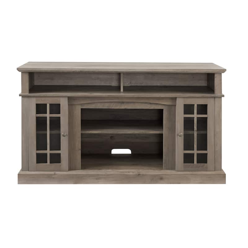 Classic TV Media Stand Modern Entertainment Console for TV Up to 65" with Open and Closed Storage Space, 58.25"W*15.75"D*32"H