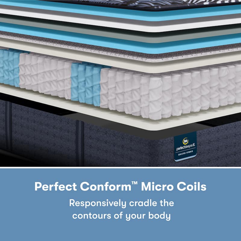 Serta Perfect Sleeper X Max 15" Hybrid Plush Pillow Top Mattress Set
