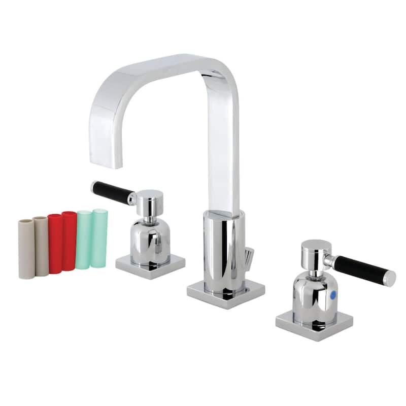 Kingston Brass Kaiser 1.2 GPM Widespread Bathroom Faucet with Pop-Up - Polished Chrome